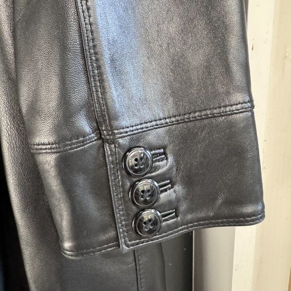 Preston & York Women Soft Genuine Lamb Skin Leather Jacket Black, size M - Picture 5 of 11